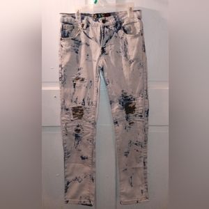 Kids Acid Washed Jeans-size 12-Demolition